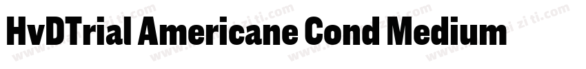 HvDTrial Americane Cond Medium字体转换